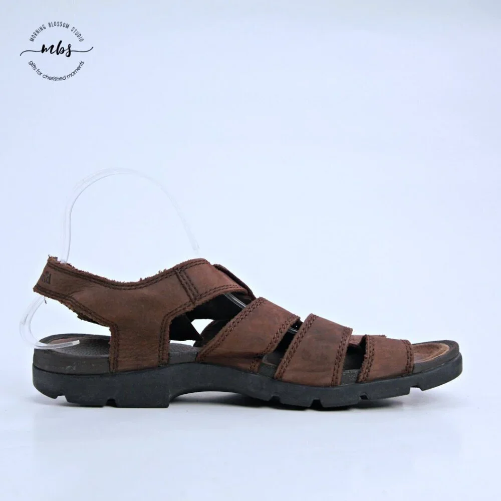 Timberland Leather Sandals‎ Brown Men 11
